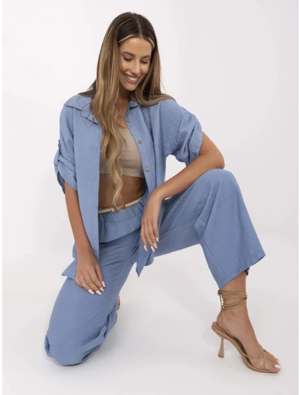 Spodnie MI SP model 21151254 niebieski - FPrice Spodnie MI SP model 21151254 niebieski - FPrice