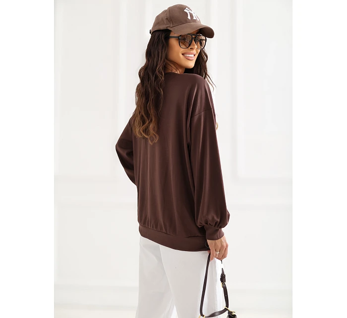 Bluza RV BL model 22084276 ciemny brązowy - FPrice