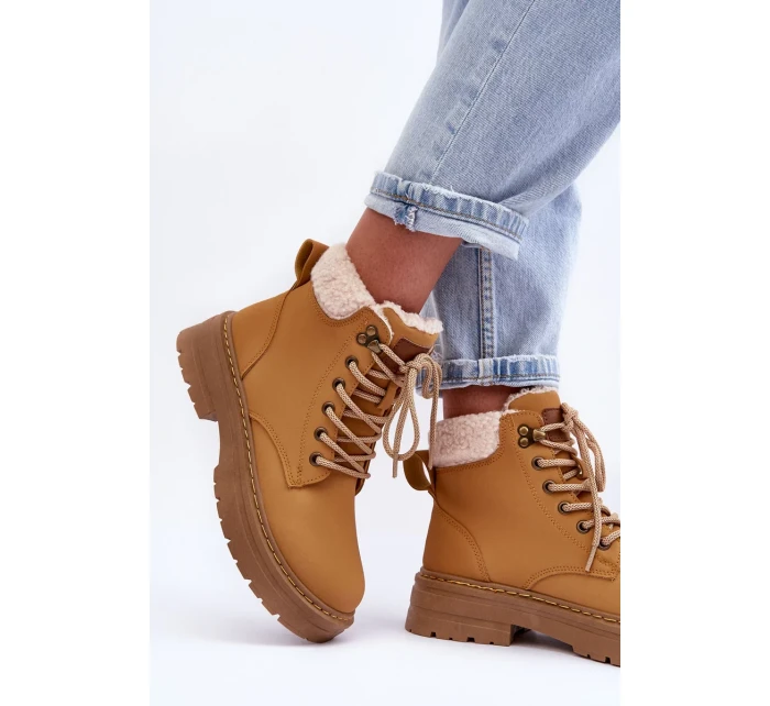 Dámské kožené trapery Hnědé Jette Dámské kožené trapery Hnědé Jette