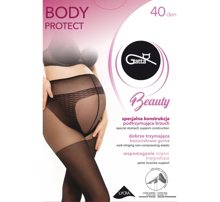 BODY model 2620265  Těhotenské punčochové kalhoty 40 DEN - Gatta