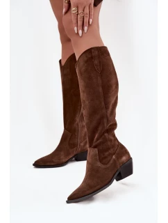 Kozačky na podpatku  model 220211 Step in style