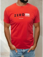 Pánské tričko s potiskem červené FashionStreet RX4742