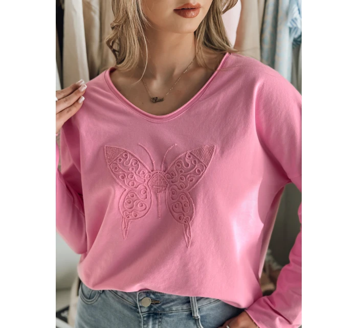 Dámská oversize halenka růžová Dstreet model 21985704 - FashionStreet