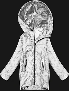 Dámská lehká prošívaná bunda s kapucí Goodlookin light beige (B8588-9)