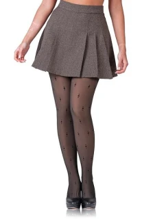 Dámské teplé punčochové kalhoty 80 DEN s flísem WARM & TRANSPARENT 80 DEN WITH FLEECE - BELLINDA - print