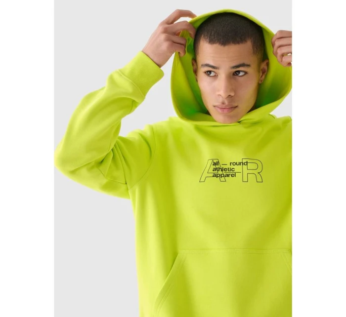 Pánská mikina 4F 4FRAW24TSWSM1816-45S s kapucí z nepromokavého materiálu