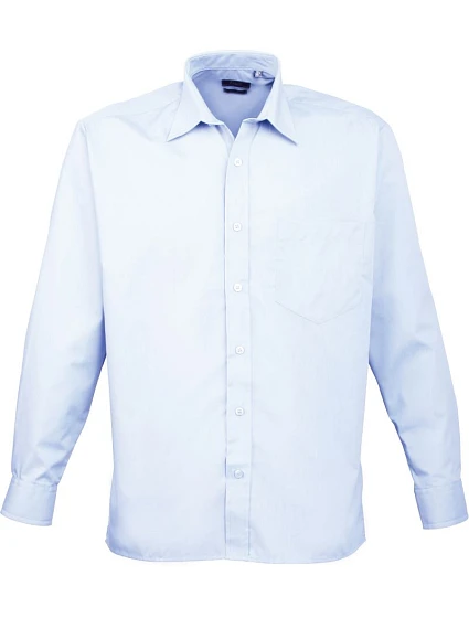 Premier PR 200 Popelínová košile s dlouhým rukávem 39.0200 light blue