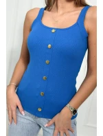 Halenka bez ramínek chrpově modrá Halenka bez ramínek chrpově modrá