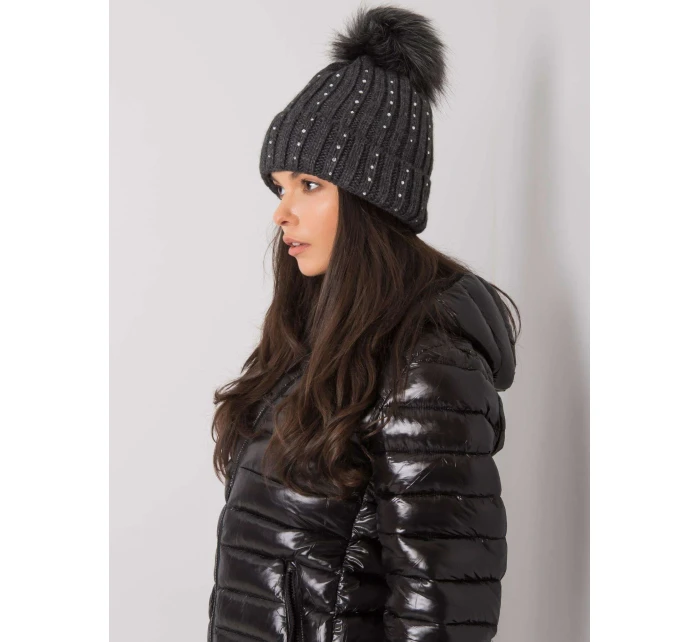 Dámská čepice.93 tmavě šedá Dámská čepice.93 tmavě šedá