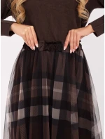 Sukně MI SD 271329 1.00 černá a hnědá