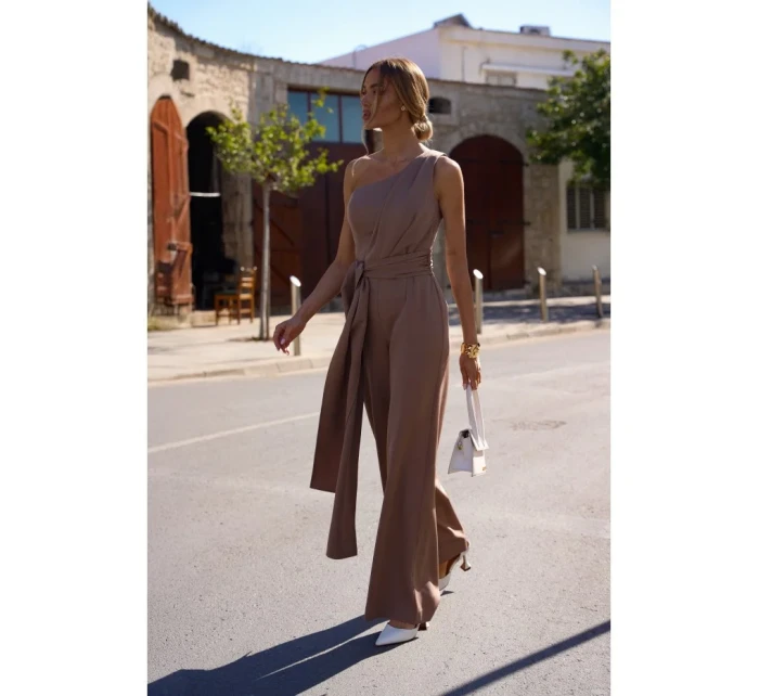 Kombinéza na jedno rameno se  mocca model 20970556 - Moe