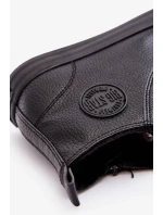 Zateplené pánské tenisky se zipem Black Big Star Zateplené pánské tenisky se zipem Black Big Star