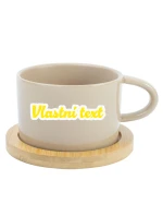 Personalizovaný keramický hrníček Makronka s obrysem 