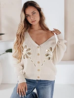 Dámský svetr KERINDA ecru FashionStreet MY2500