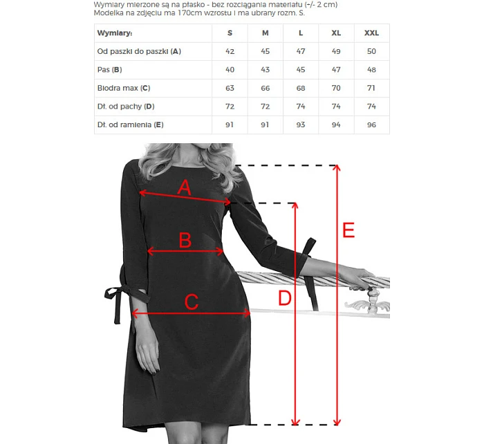 Dámské šaty v bordó barvě s mašlemi model 6291446 - numoco