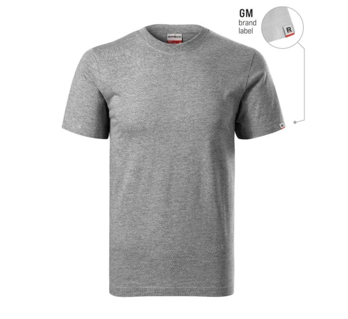 Základní unisex tričko šedý melanž model 21330817 - Rimeck