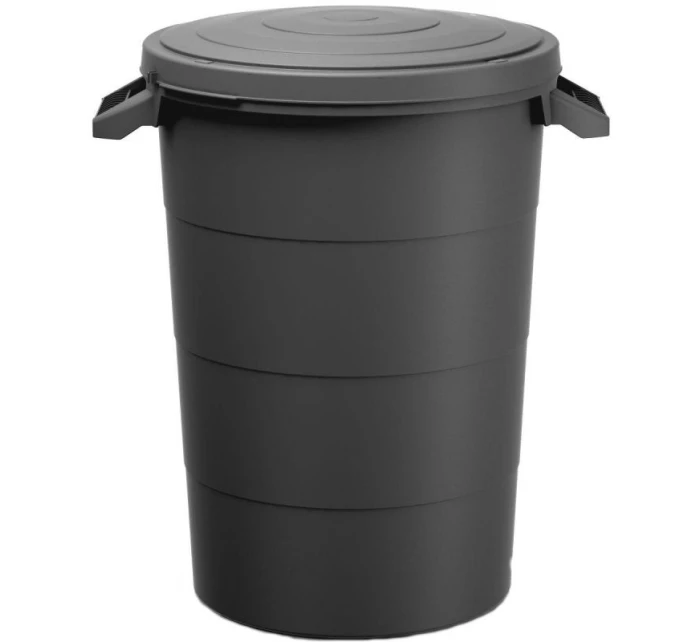 ZAHRADNÍ KOŠ HLADKÝ 80L ČERNÝ RECYKLAČNÍ KEDEN