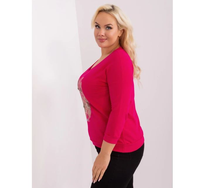 Bluzka RV BZ model 21393003 fuksjowy - FPrice Bluzka RV BZ model 21393003 fuksjowy - FPrice
