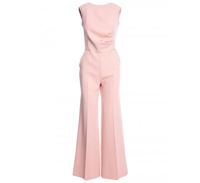 S115 Overal se širokými nohavicemi - pudrový