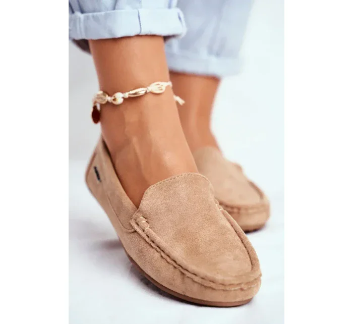 Dámské Semišové Mokasíny Béžové Morreno Dámské Semišové Mokasíny Béžové Morreno