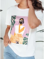 Dámské tričko MEMORY bílé Dstreet RY2627