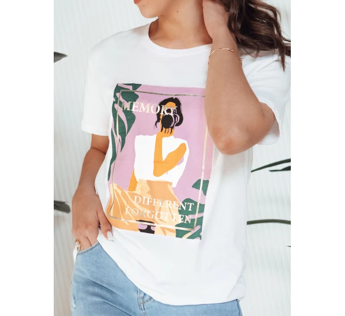 Dámské tričko MEMORY bílé Dstreet RY2627