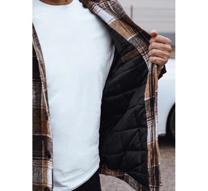 FashionStreet béžová pánská bunda s kapucí TX4960