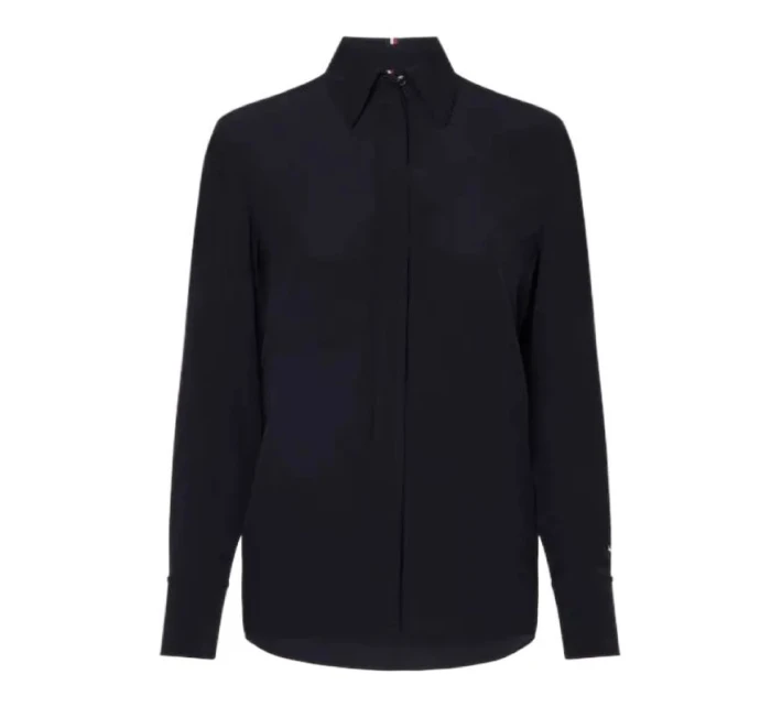 Tommy Hilfiger Viskózová krepová halenka Ls W WW0WW32274 Košile