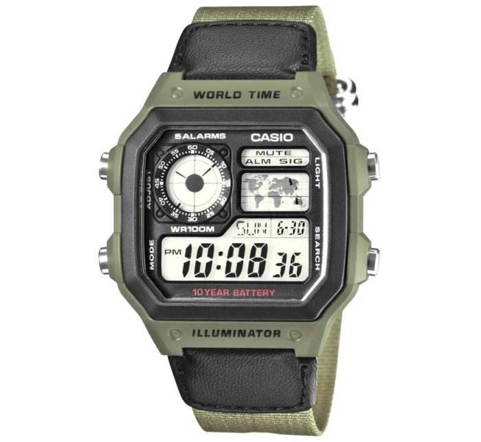 Pánské hodinky CASIO AE-1200WHB-3BVDF + krabice Pánské hodinky CASIO AE-1200WHB-3BVDF + krabice