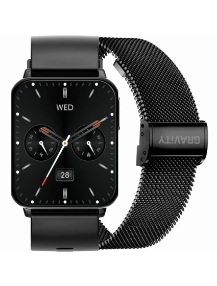 Chytré hodinky Gravity Black 2 Stripes GT17-7 Chytré hodinky Gravity Black 2 Stripes GT17-7