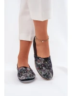 Kožené Baletky Se Vzorem Maciejka T1930-39 Černé