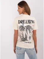 T shirt model 20945100 jasny beżowy - FPrice