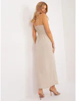 Sukienka DHJ SK model 19926570 jasny beżowy - FPrice