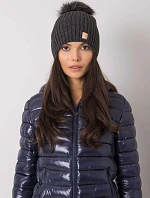 Dámská čepice.30 tmavě šedá