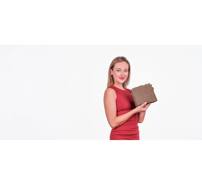 Dámská kabelka Vuch Mini Fossy Suede Beige