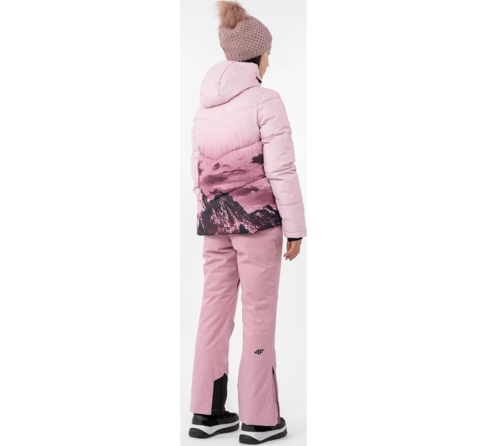 Dámská lyžařská bunda model 18658171 světle růžová - 4F
