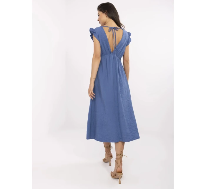 Sukienka MI SK model 21133044 ciemny niebieski - FPrice Sukienka MI SK model 21133044 ciemny niebieski - FPrice