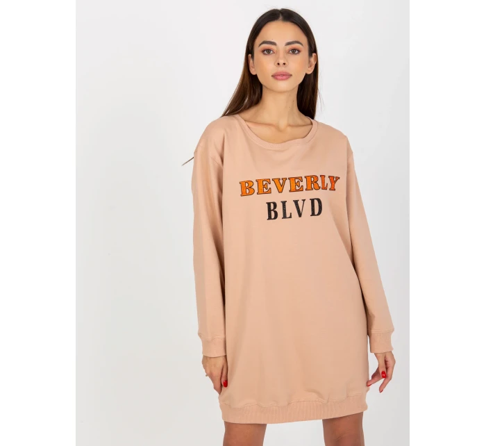 Bluza VI BL model 19755093 ciemny bezowy - FPrice Bluza VI BL model 19755093 ciemny bezowy - FPrice