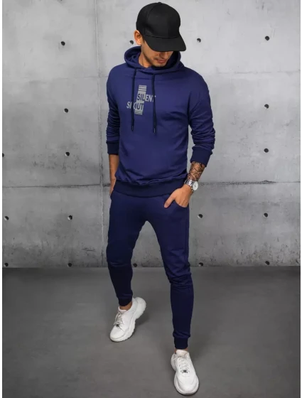 Pánské tmavě modré tepláky FashionStreet AX0678 Pánské tmavě modré tepláky FashionStreet AX0678