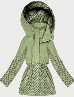 Dámská bunda se stahovací šňůrkou v pase Goodlookin khaki (KK60414-3#)