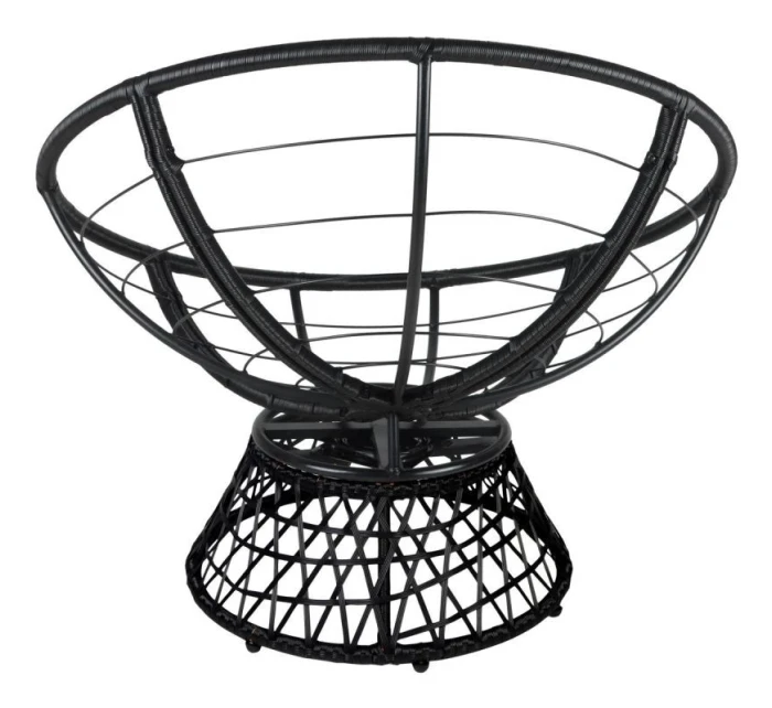 ZAHRADNÍ KŘESLO OTOČNÉ O 360 STUPŇŮ S ČERVENÝM POLŠTÁŘEM