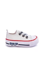 Dětské látkové tenisky BIG STAR KK374048 Bílá Dětské látkové tenisky BIG STAR KK374048 Bílá