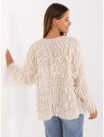 Sweter MI SW model 21314493 ecru - FPrice Sweter MI SW model 21314493 ecru - FPrice