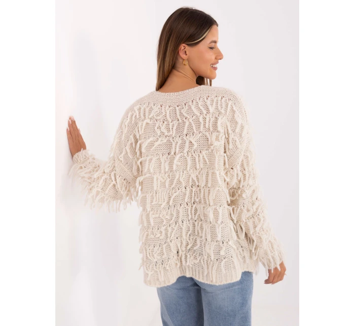 Sweter MI SW model 21314493 ecru - FPrice Sweter MI SW model 21314493 ecru - FPrice