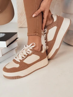 Dámské tenisky dark beige Dstreet model 21973047 - FashionStreet