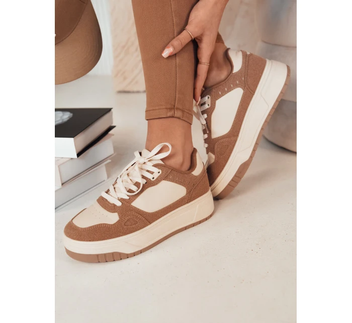 Dámské tenisky LETUR dark beige Dstreet ZY0470 Dámské tenisky LETUR dark beige Dstreet ZY0470
