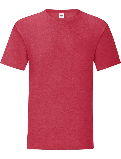 Fruit of the Loom Iconic 150 T Pánské tričko 16.1430 heather red