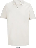 NEOBLU Orel Unisex piqué polo z těžké bavlny 24.4337 dusty beige