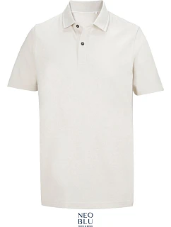 Unisex piqué polo z těžké bavlny dusty beige model 22442385 - NEOBLU
