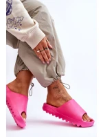 Módní pantofle na platformě Fuchsie Estella Módní pantofle na platformě Fuchsie Estella